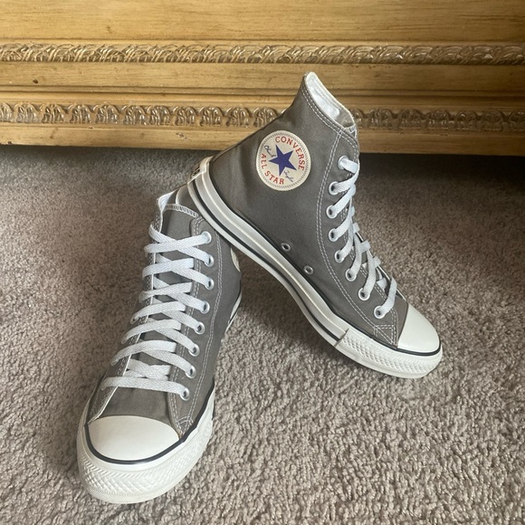 Unisex Converse All Star Chuck Taylor Charcoal High-Top Sneakers - Picture 1 of 17